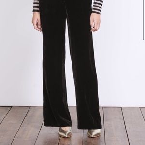 Boden Wide-Leg Velvet Pants